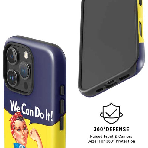 Rosie The Riveter Vintage War Poster iPhone 16 Pro Magsafe Impact Case